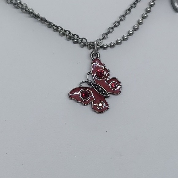 Avon NR insect necklace‎ butterfly ladybug dragonfly - Picture 3 of 6